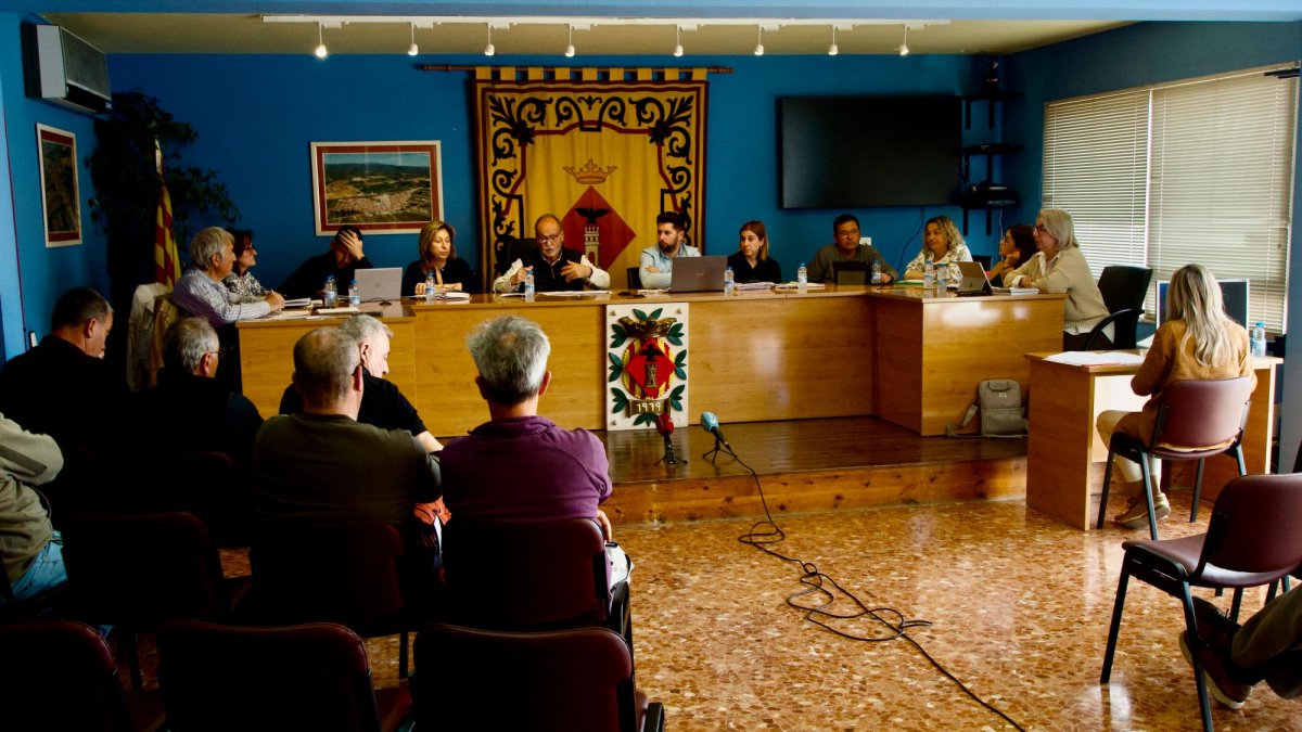 Ple de l’Ajuntament de Camarles, en una imatge de fa uns mesos.