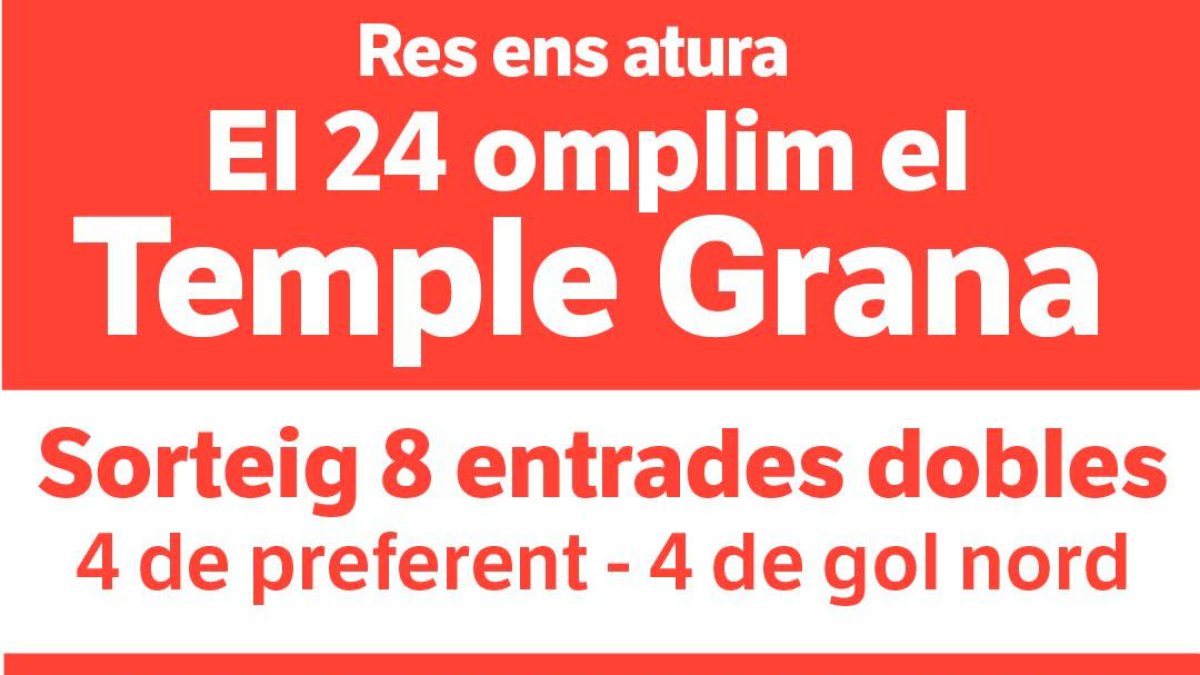 El ‘Diari’ sorteja 8 entrades dobles pel partit de dissabte