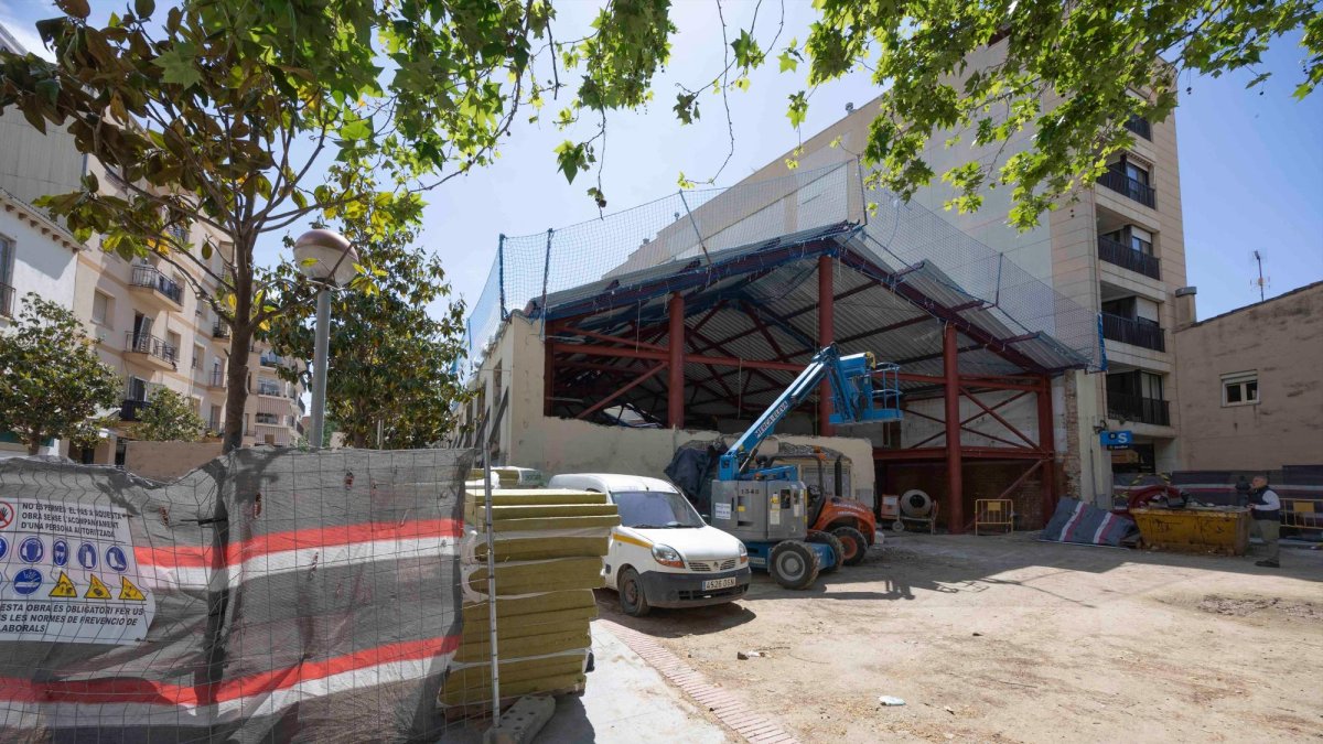 El aspecto que muestra actualmente la reforma del equipamiento.