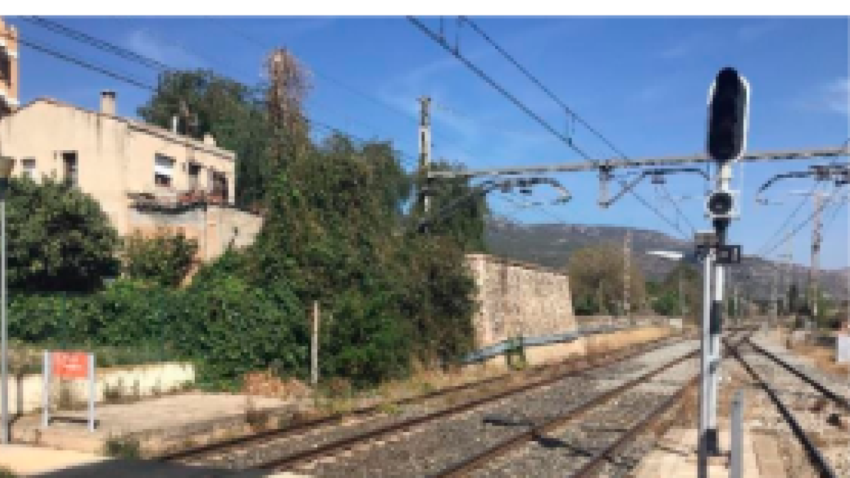 La estación de Alcover.