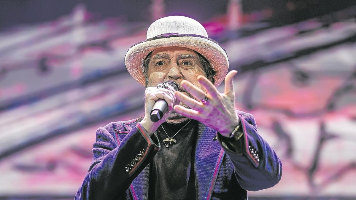 Joaquín Sabina cantó en el Palacio de los Deportes de Madrid este pasado lunes.