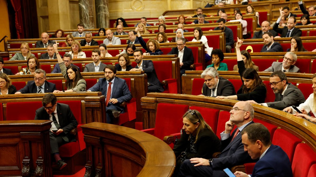 Imagen del pleno del Parlament de Catalunya de este miércoles.