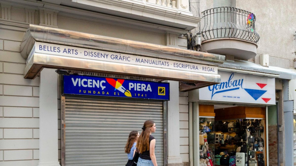 La tienda Vicenç Piera estaba ubicada en una de las calles más comerciales de la ciudad.
