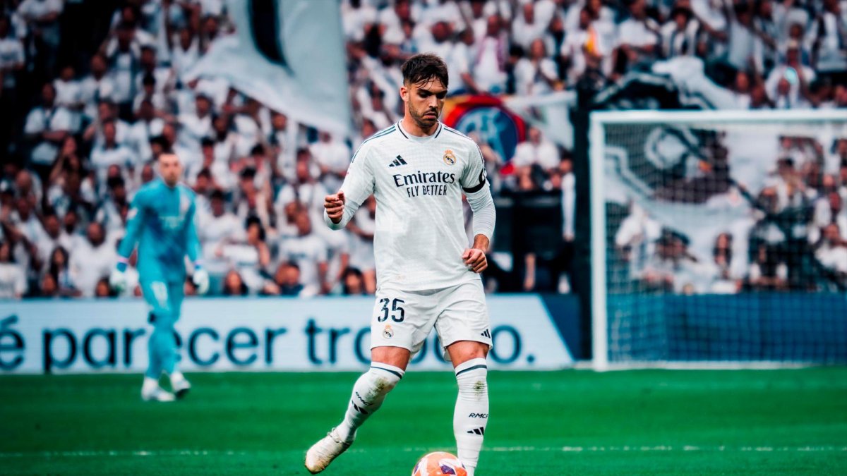 El jugador del Real Madrid, Raúl Asencio