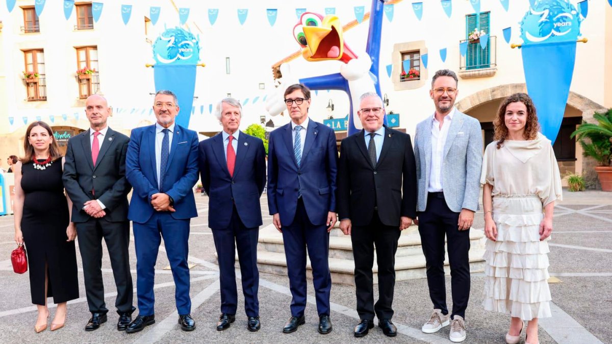El presidente Illa, en el 30 aniversario de PortAventura World.