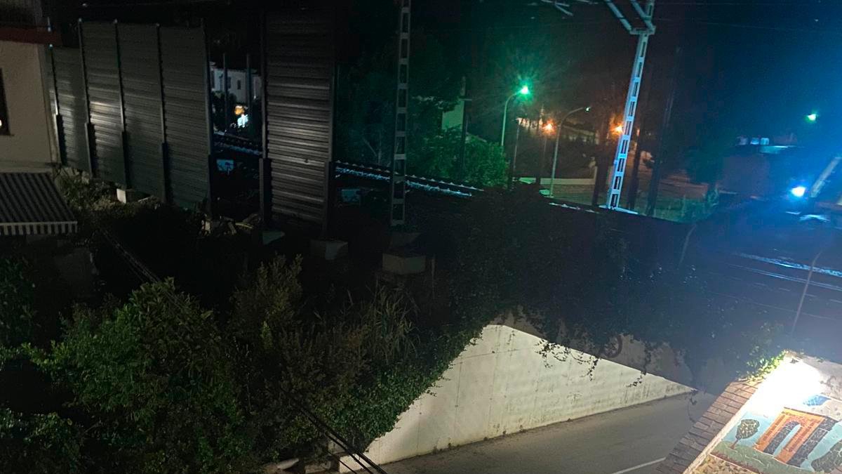 El lugar donde se realizan las obras de noche.