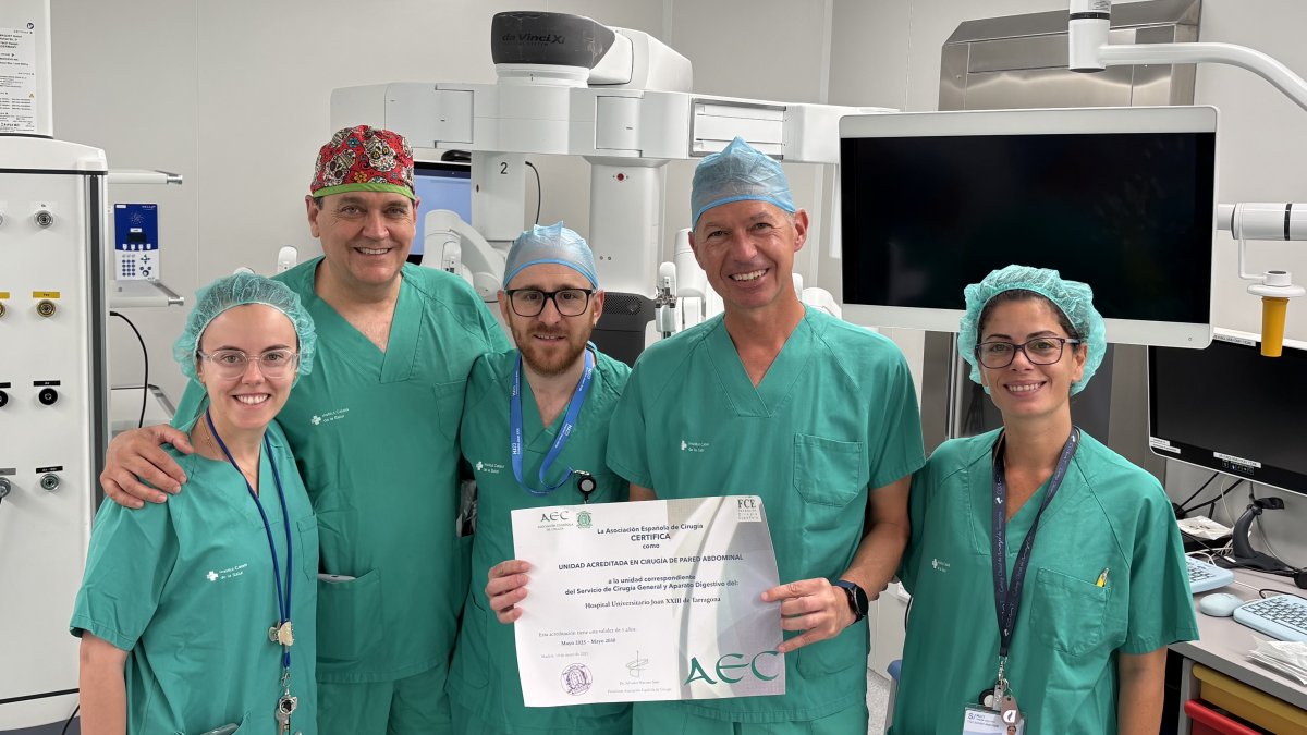 Equipo del Hospital Universitario Joan XXIII de Tarragona