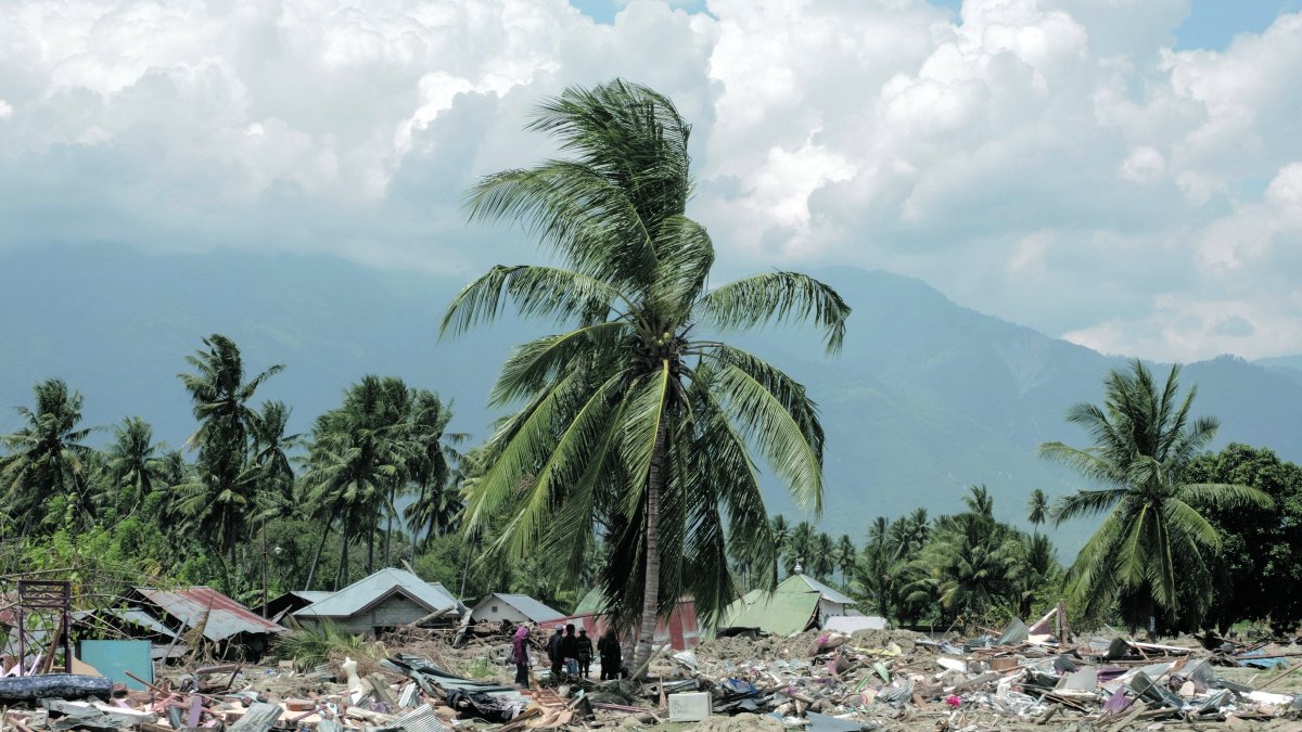 Imagen después de un Tsunami