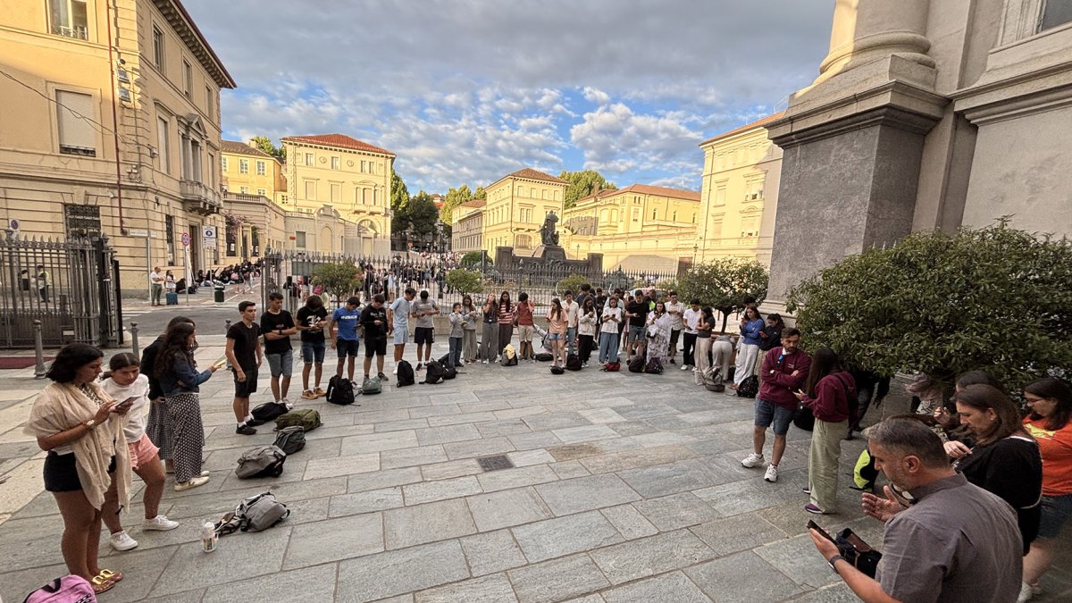 Els joves durant el pelegrinatge a Roma, aquesta setmana.