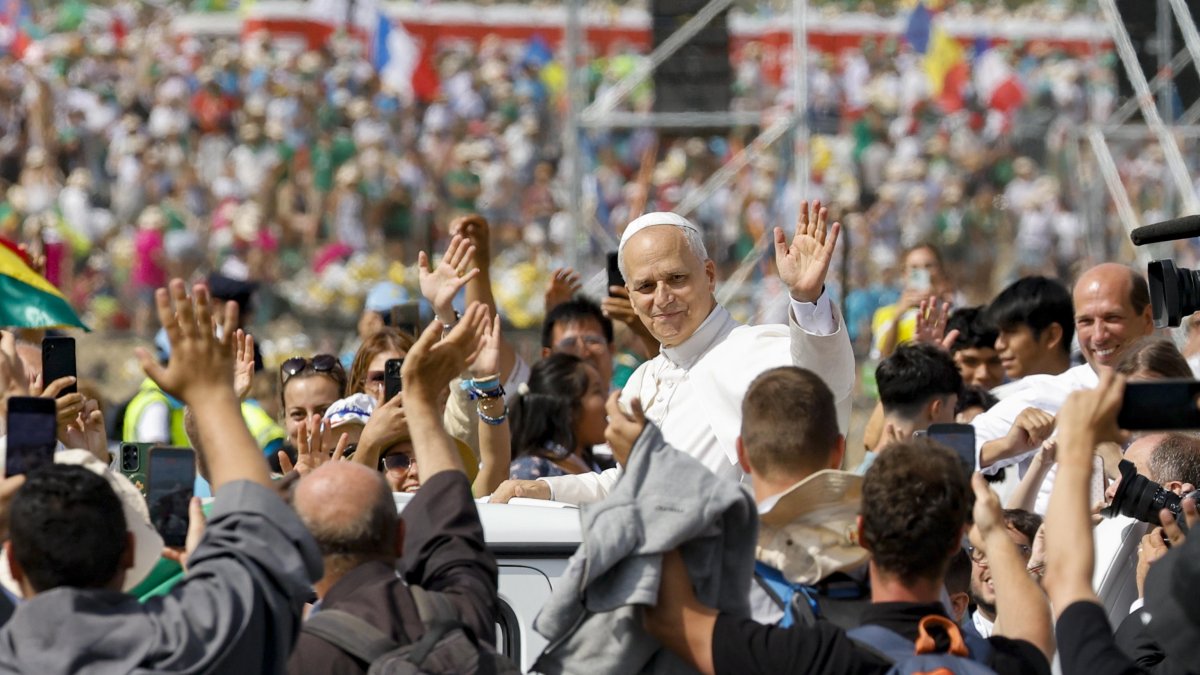 El Papa, aclamado.