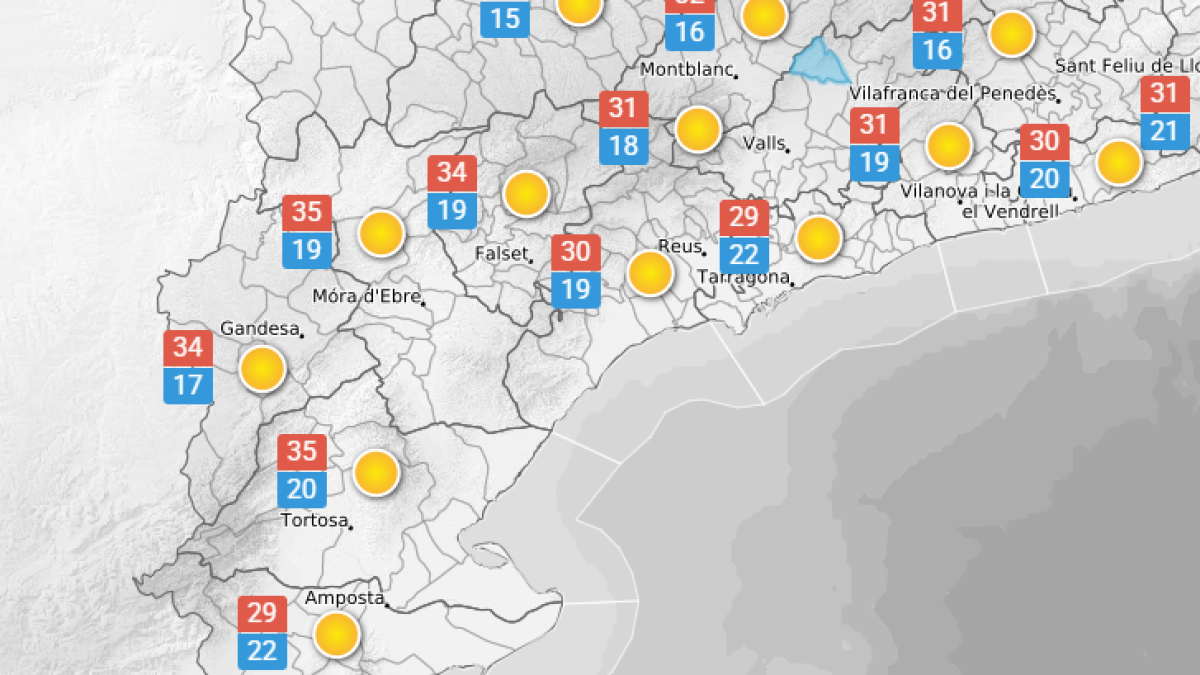 La previsió del temps.