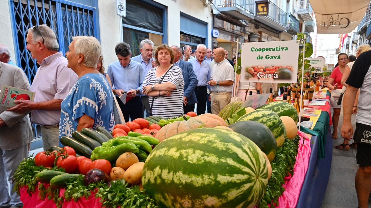 El carrer de la Cort és ple de fruites i verdures en el marc de la 69a Firagost.