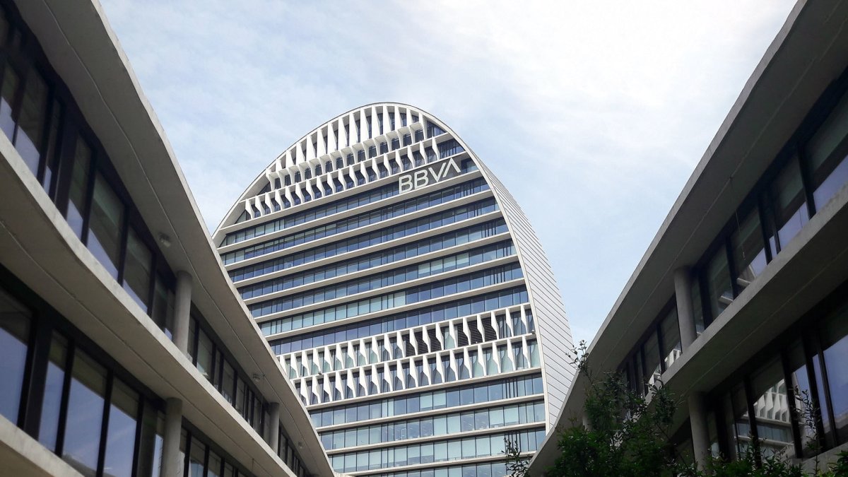 La Ciudad BBVA, sede corporativa del Grupo BBVA en España, que se ubica en el barrio madrileño de Las Tablas.