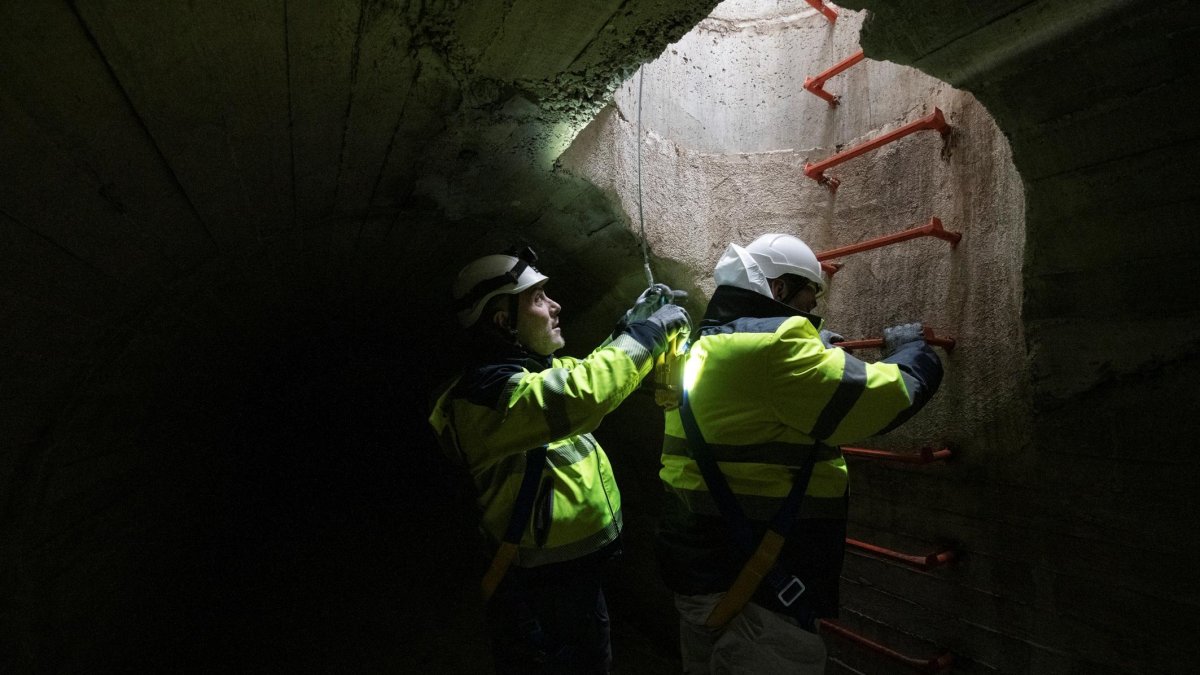 Imatge d'arxiu d'una actuació d'Aigües de Reus.
