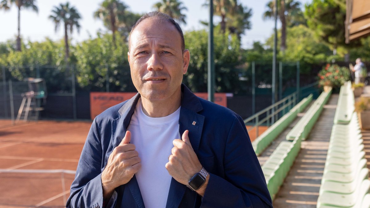 Berni Álvarez, la pasada semana en el Club Tennis Tarragona, donde juega a pádel de forma periódica.