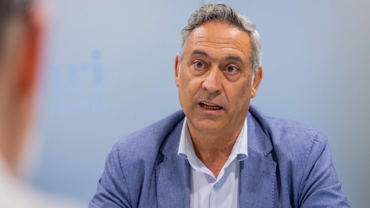 Jordi Ciuraneta, presidente de Pimec Tarragona, durante una entrevista en la sede del Diari de Tarragona.