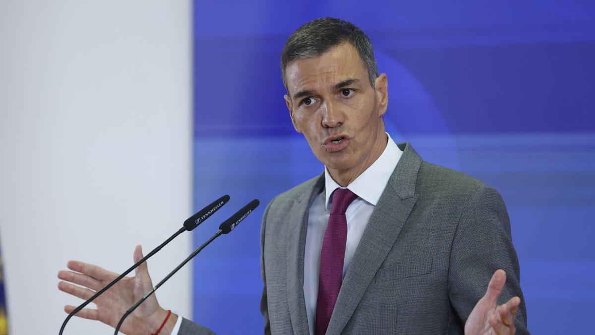 El presidente del Gobierno, Pedro Sánchez