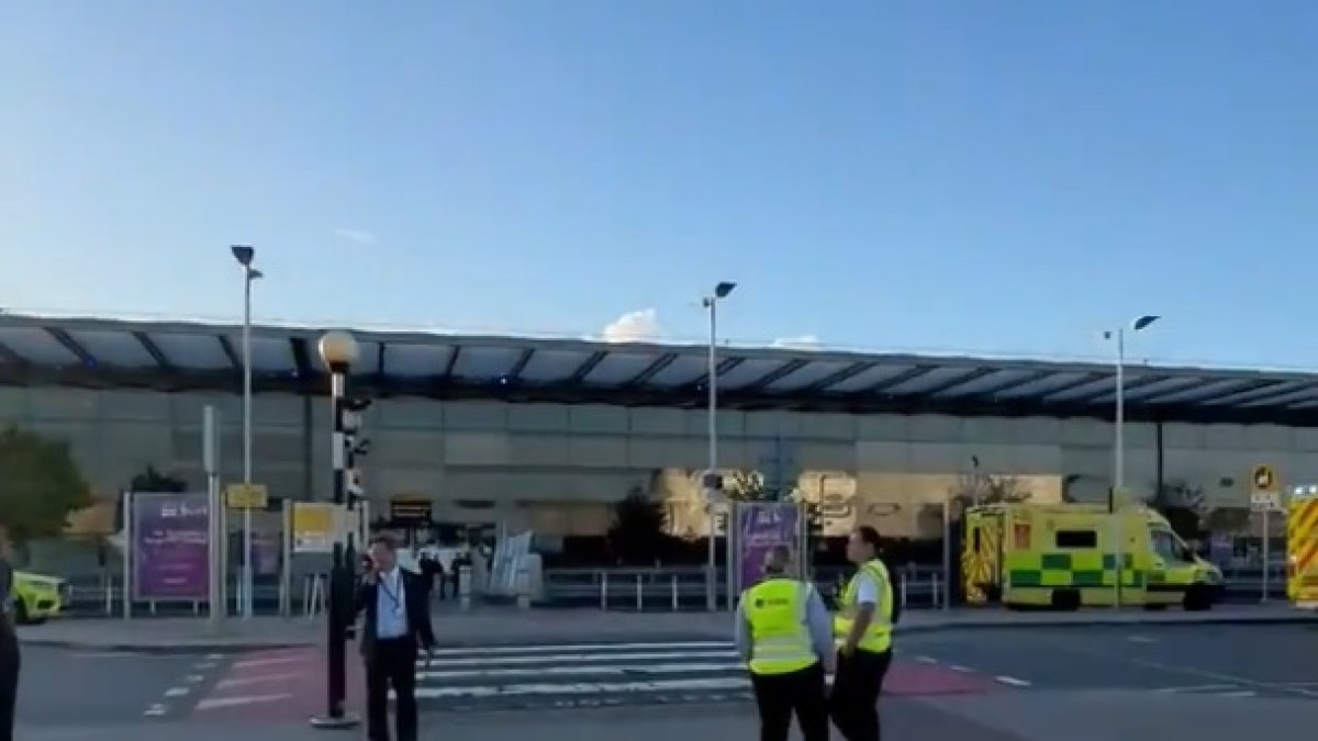 Imagen de la terminal 4 evacuada