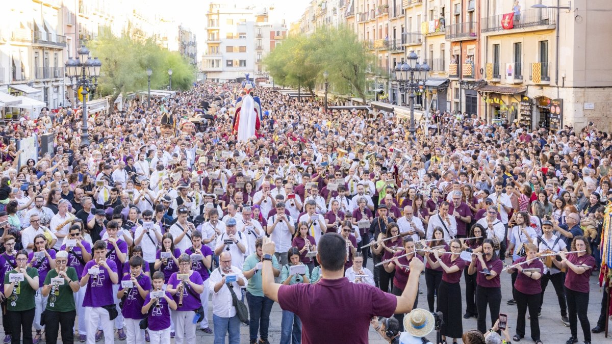 Un dels moments més emotius va ser quan els músics del Seguici van tocar l’Amparito.
