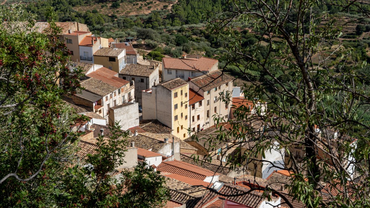El núcleo de población de Paüls.
