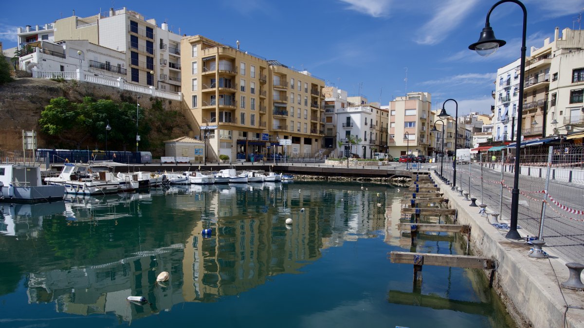 El Port de l'Ametlla de Mar, en obres.