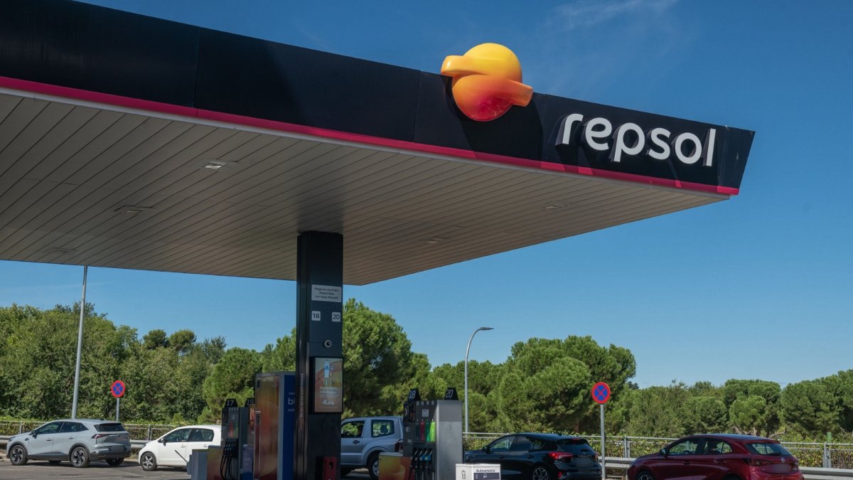 Una gasolinera Repsol.