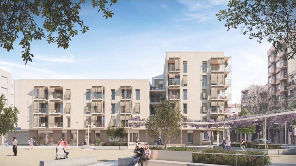 Imagen virtual del proyecto de urbanización del complejo Riera, en Reus