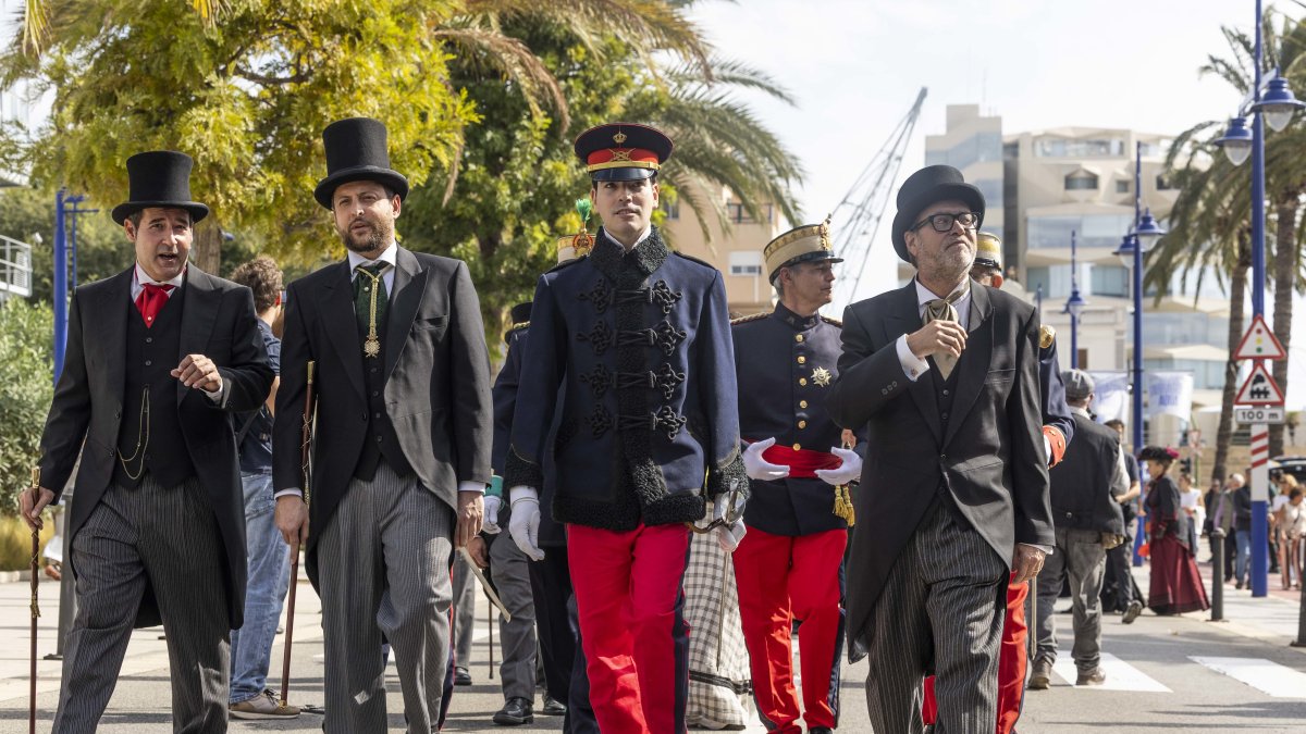 La Part Baixa se han convertido en escenario de la recreación histórica de la primera visita del rey Alfonso XIII a la ciudad
