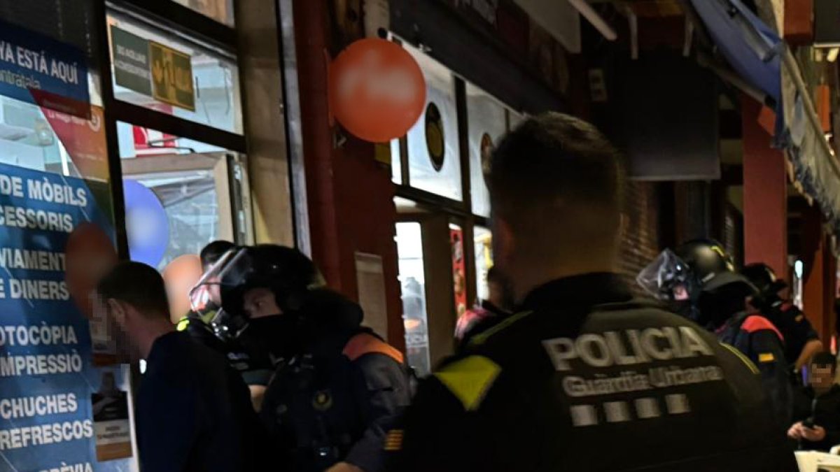 Un momento del operativo.