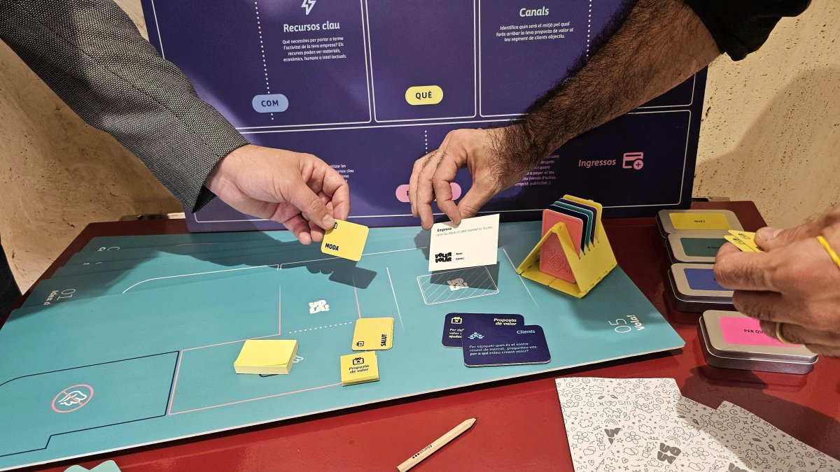 El joc “Fes volar les teves idees emprenedores” proposa experimentar la creació d'una empresa pròpia treballant en equip per dissenyar un projecte empresarial real