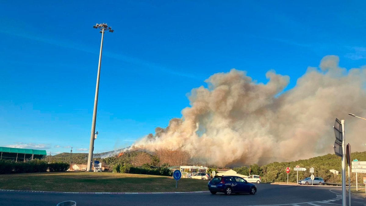 Uno de los últimos incendio forestales en Calafell.