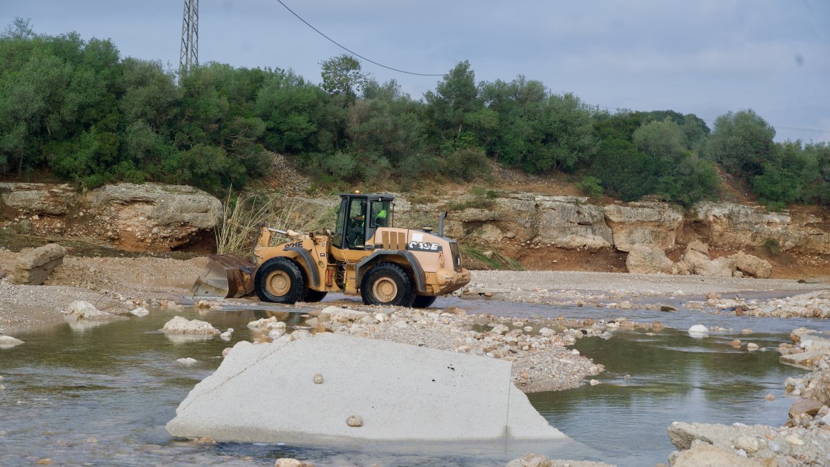 Obres en marxa al barranc de la Galera, a Masdenverge.​