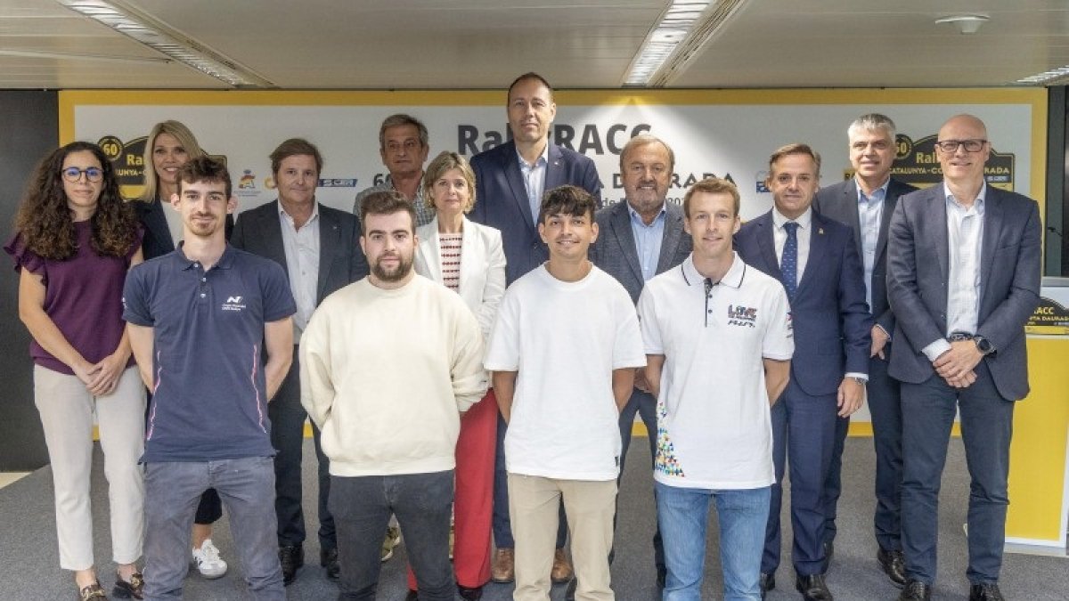 Un instante de la presentación del Rally RACC Cataluña.