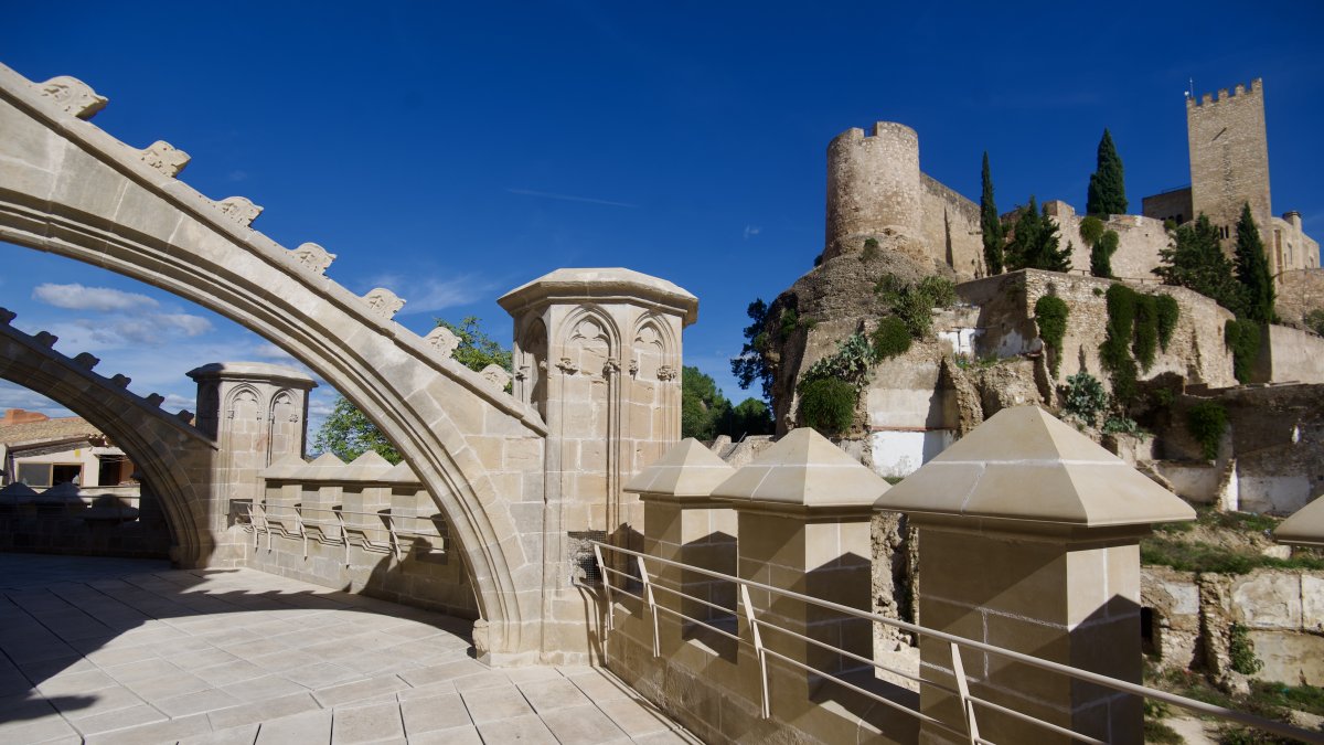 L'espai que es podrà visitar, amb vistes al Castell de la Suda​