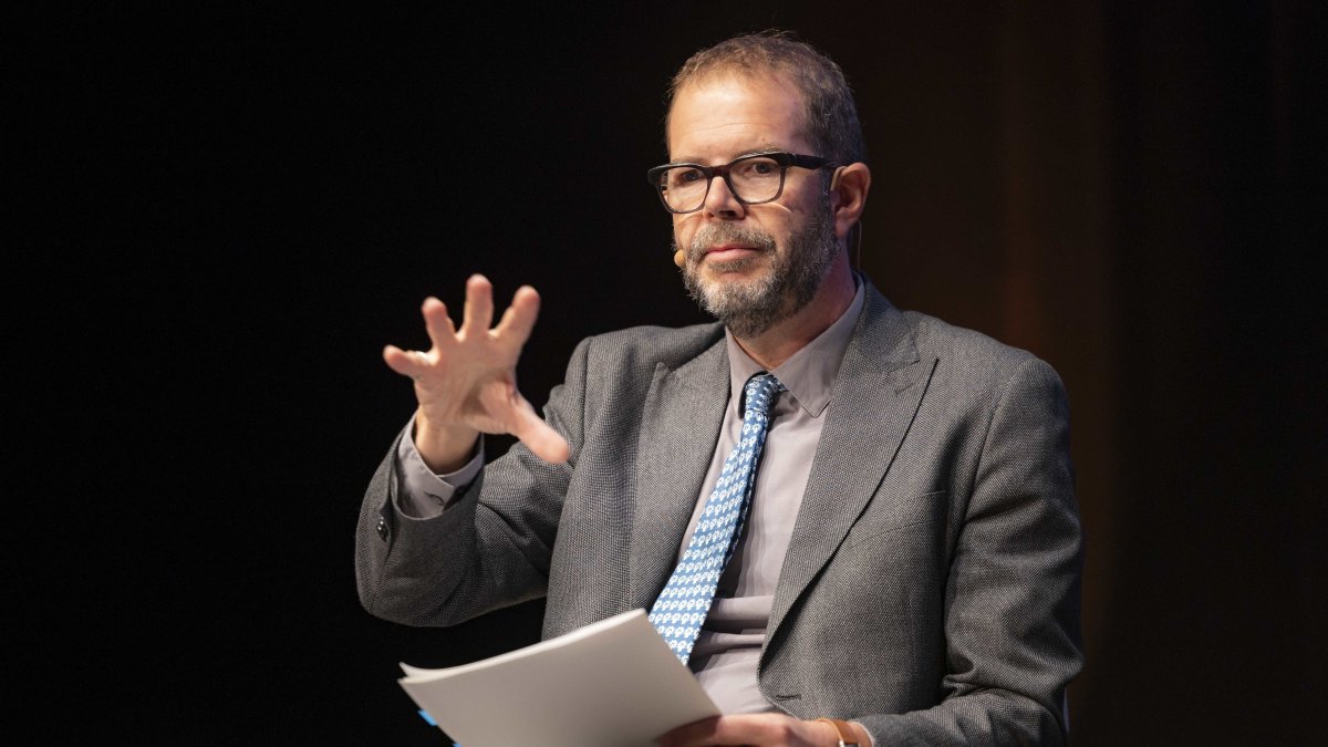 Jordi García Brustenga durante su intervención este jueves en El Morell.