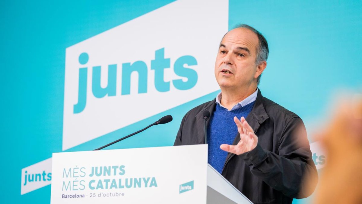 El secretario general de Junts, Jordi Turull, en la Convenció Municipalista de Junts.
