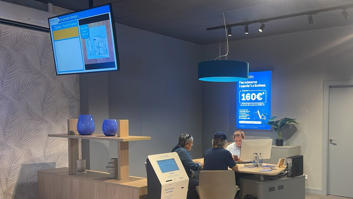 El nou punt d'atenció al client de la companyia elèctrica.