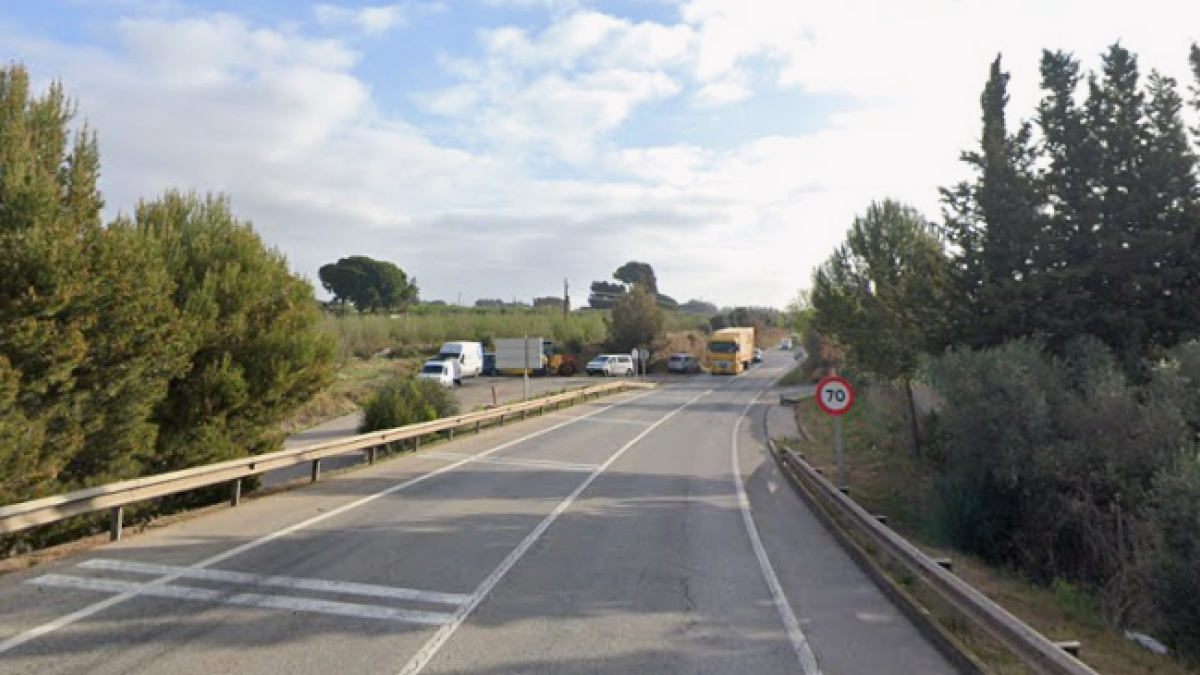 La carretera donde ha tenido lugar el accidente.