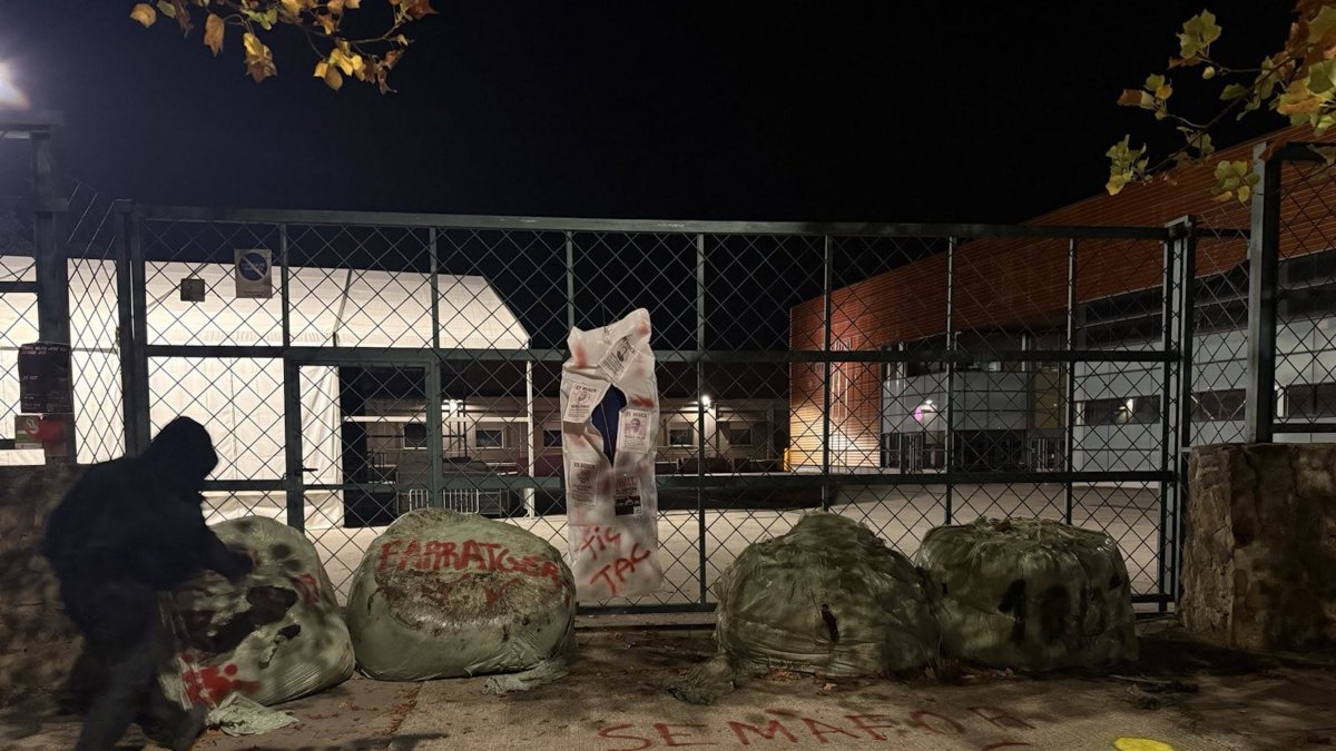 Imagen de las protestas en Vic