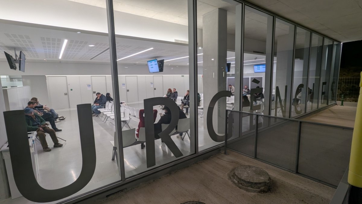 Sala de espera de las Urgencias del Hospital Joan XXIII.