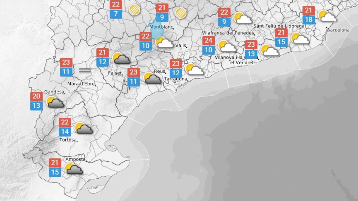 La previsió per dijous 13 de novembre de 2025