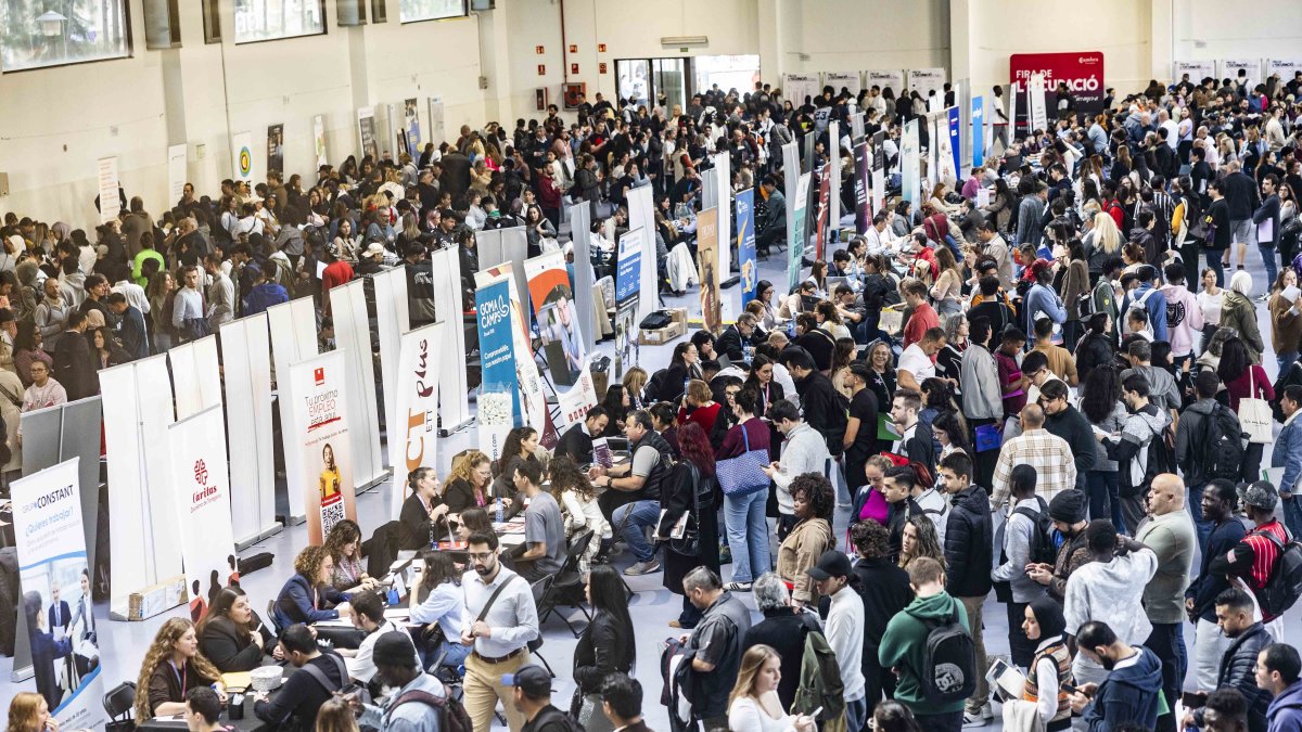 Aspecto del Palau Firal esta mañana.