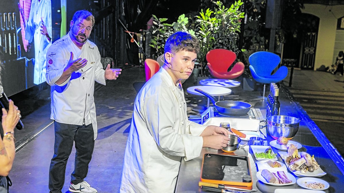 Albert Hernández y Pep Moreno fueron los protagonistas de la sesión inaugural de la Fira Tarragona Marida.