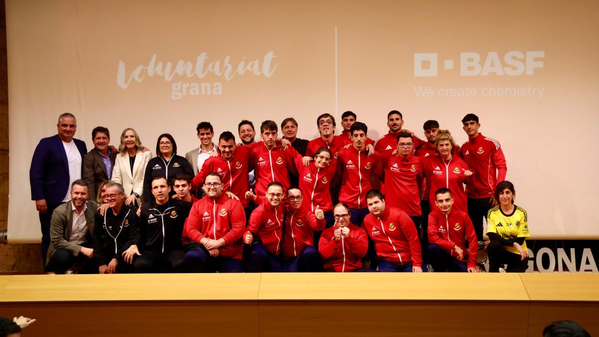 Presentación del Nàstic Genuine y de los voluntarios en la Antiga Audiència.