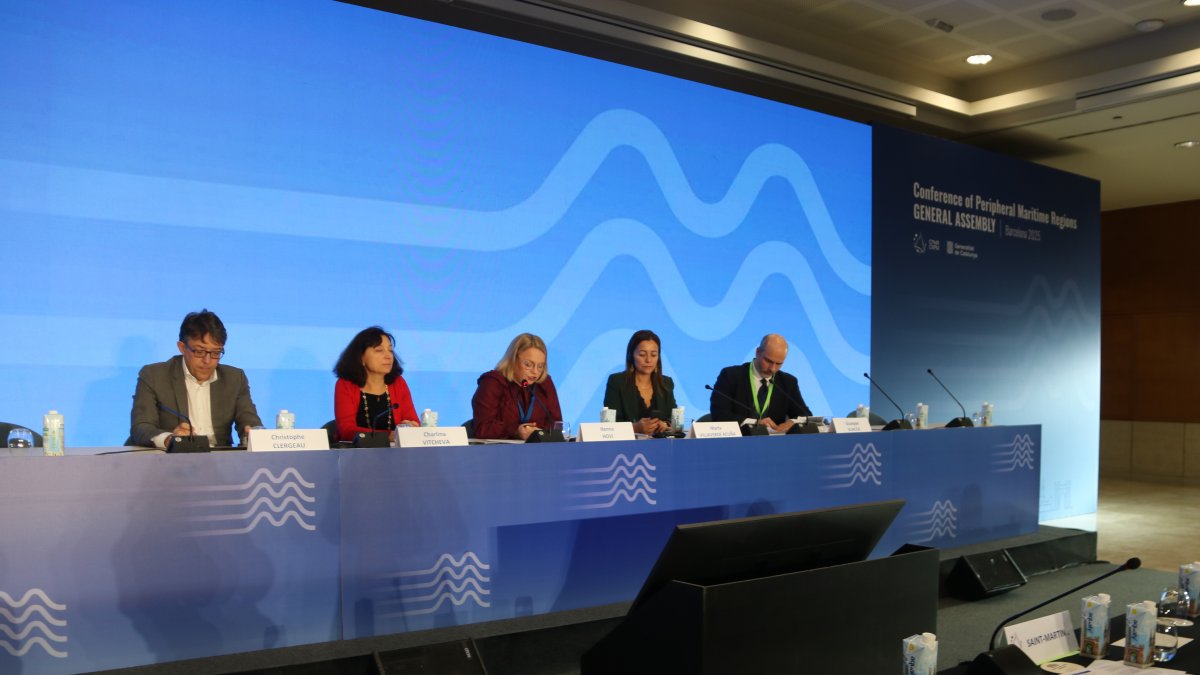 Conferencia de Regiones Periféricas Marítimas en Barcelona con la participación de la directora general de Afers Marítims i Pesca de la Comissió Europea, Charlina Vitcheva.