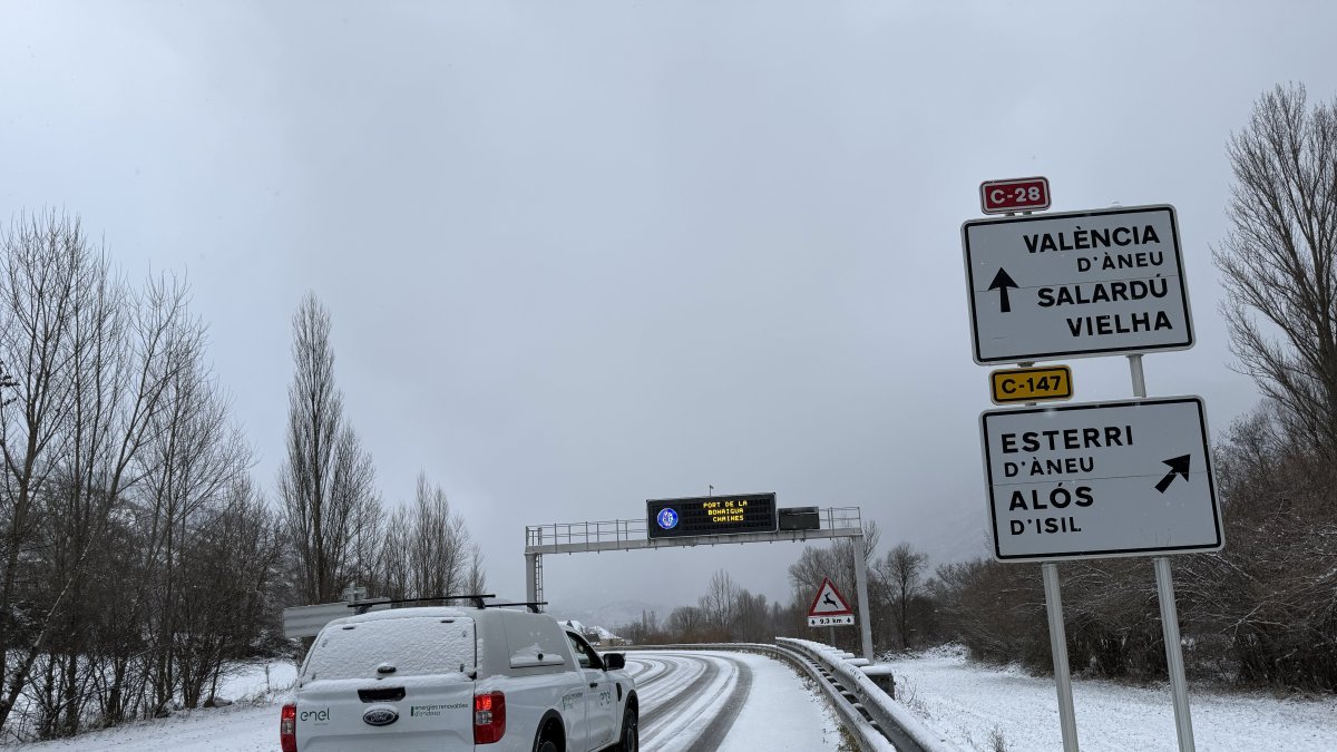 Nevadas intensas en Catalunya