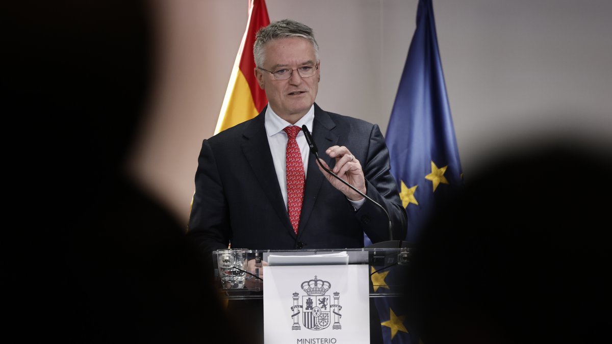 El secretario general de la OCDE, Mathias Cormann, presenta el 'Estudio Económico de España'.