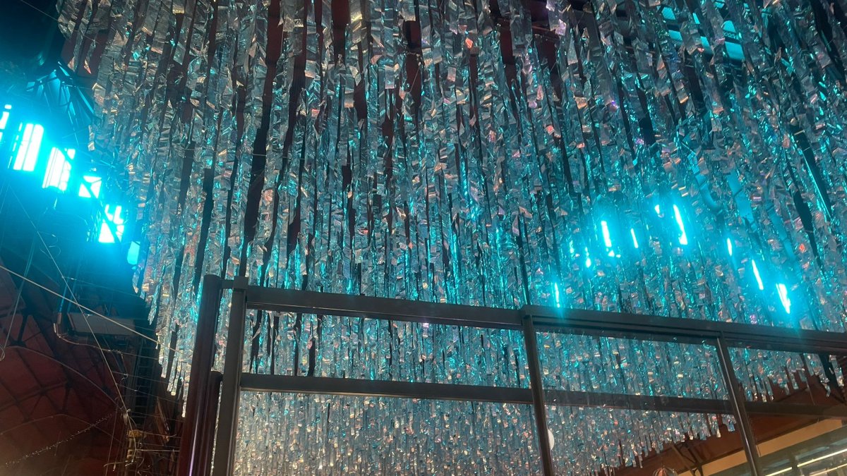 Les llums que decoren la zona del Mercat són úniques.