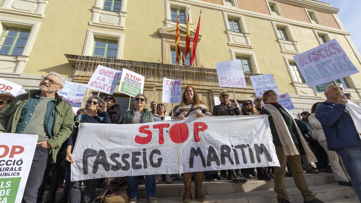 Participantes de la manifestación.