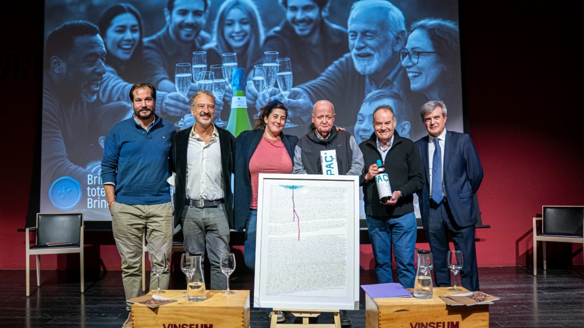 Presentació del cava solidari Capaç, de la Fundació Domenys, al Vinseum